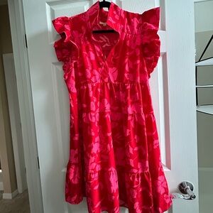 Bright floral boutique dress